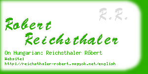 robert reichsthaler business card